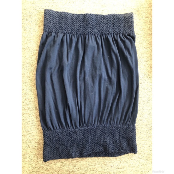 Navy Tube Top - Picture 1 of 2